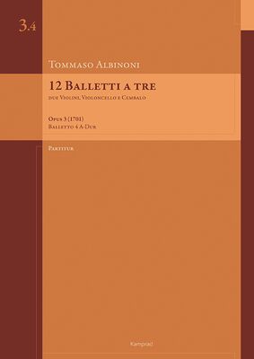 12 Balletti a tre op. 3 (1701) – Balletto 4 A-Dur – Partitur