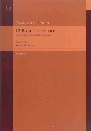 12 Balletti a tre op. 3 (1701) – Balletto 8 c-Moll – Partitur
