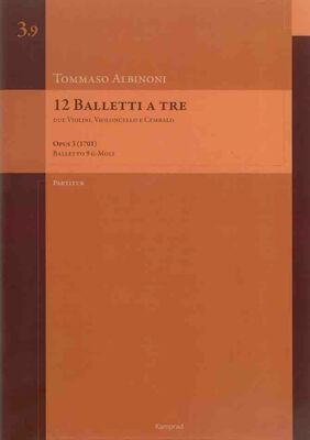 12 Balletti a tre op. 3 (1701) – Balletto 9 G-Moll – Partitur