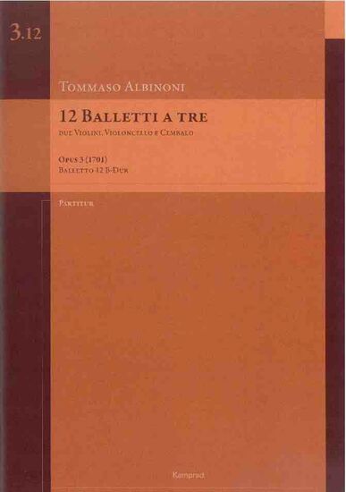 12 Balletti a tre op. 3 (1701) – Balletto 12 B-Dur
