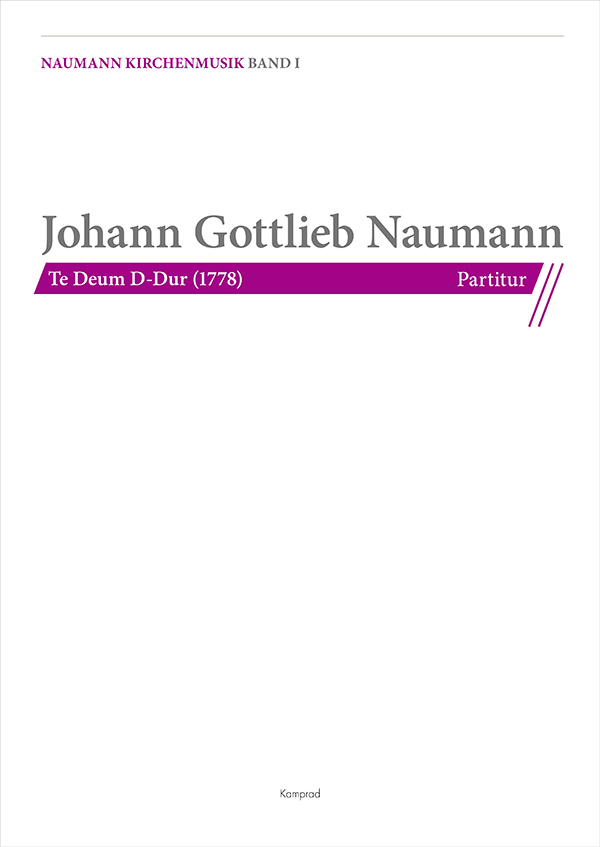 Cover der Partitur von Naumanns Te Deum